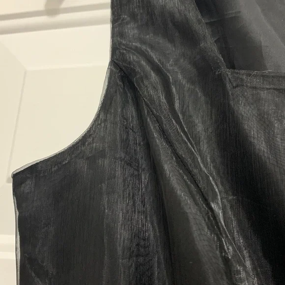 Signature by Sangria Black Midi Dress Size 6 - Picture 3 of 6